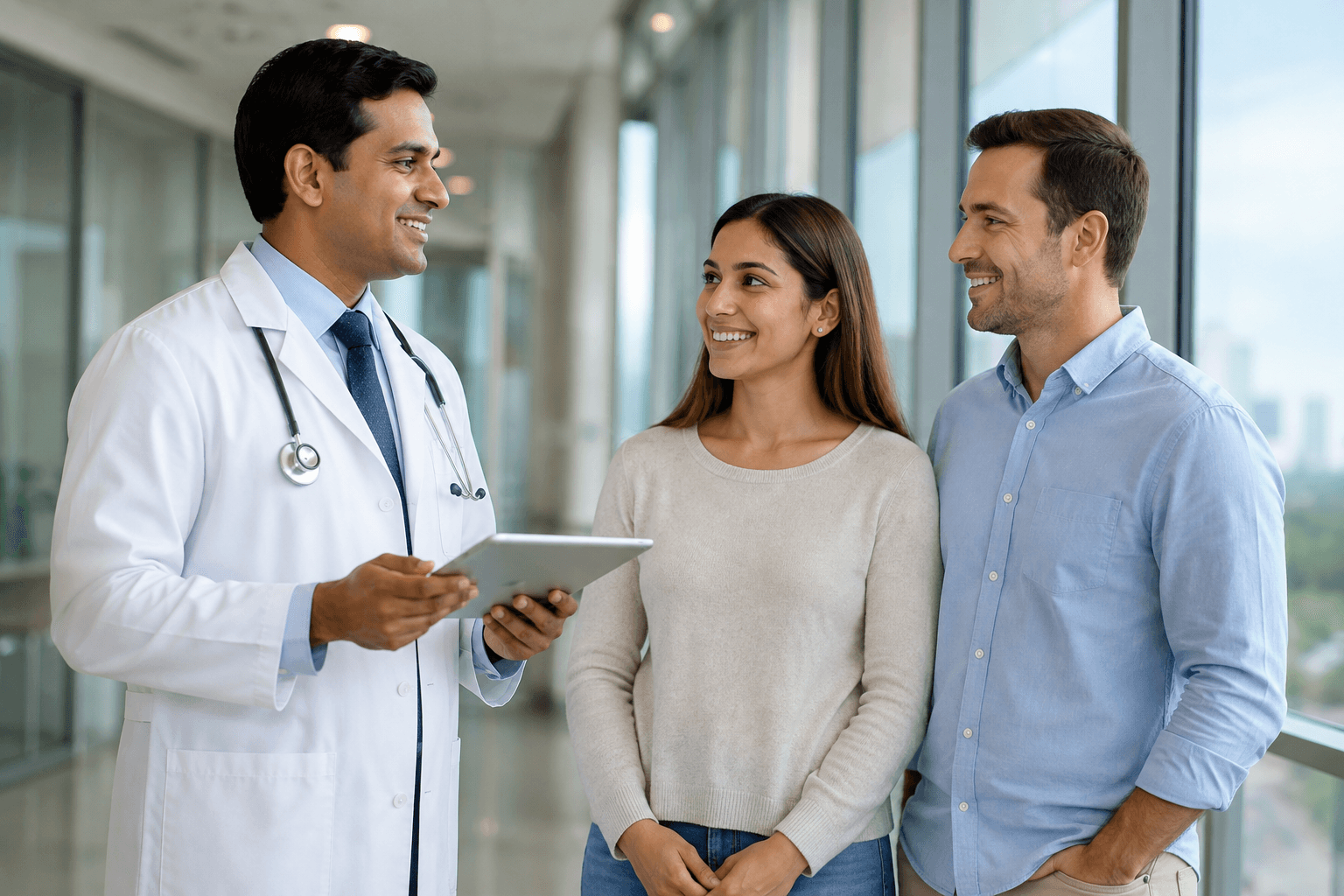 Doctor Explaining Treatment to Patients